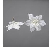 Bianchi Dino XK080_02 Stella Natalizia con Clip, Pvc, Cream, 20 x 5 x 20 cm,
