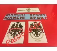BIANCHI SPORT scritte rosse Kit decalcomanie bianchi sport/stickers/adesivi