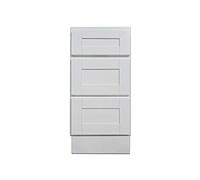 Bianco 38,1 cm Vanity Bagno Elegante Moderno Shaker Porta Armadio Cassetto Singolo Lavabo Base Bagno Rubinetto a parete Vasca Vanities Cucina Legno di betulla Legno duro 38,1 cm L x 80 cm H x 53,3 cm