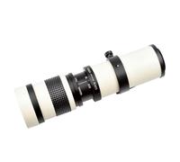 Bianco 420-800mm F8.3-16 Full Manual Messa a Fuoco Zoom Teleobiettivo Telescopi Per T Mount Per D3400 6D Fotocamere Digitali Zoom Lens