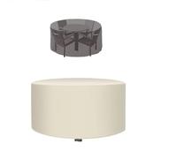 Bianco, 70x60cm, Copertura per mobili da giardino da esterno Rotonda, Resistente allo strappo 420D tessuto oxford, A prova di polvereImpermeabile anti-vento-ultravioletto copertura tavolo esterno