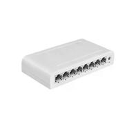 (Bianco 8 porte) Hub di rete Switch dati Splitter Ethernet da tavolo Plug & Play Porte schermate Senza