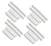 Bianco 8 Set Di 16 Pezzi Di Chitarra Acustica A 6 Corde Con Ponte In Osso E Sella In Vero Osso Capotasti di Ricambio per Chitarra