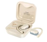 (Bianco) Auricolare Bluetooth Sport Air Conduction con custodia di ricarica