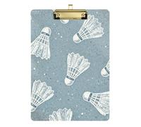 Bianco Badminton Ball Appunti impermeabile impermeabile per infermieristica Studente Commercio Quest Dimensioni 9 x 12.5 Tablas para escribir