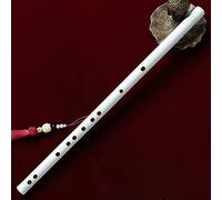 Bianco Bamboo Flute Performance Puntelli Strumento Fife Chinese Dizi Clarinetto per principianti Musical C, D, E, F, G Tune(F)