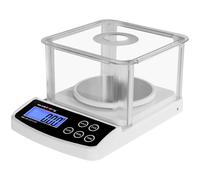 Bianco Bilancia di precisione digitale 500g / 0,01 g - Basic - antivento | Steinberg Basic