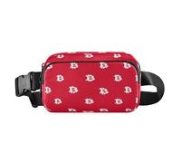 Bianco Bitcoin segno rosso carino borsa a tracolla antifurto marsupio per donne uomini resistente all'acqua con cinghia regolabile per lo shopping sport lavoro bolsa para hombre de cintura