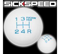 Bianco/Blu Fing Veloce Cambio Pomello 5 Velocità Corto Throw Selettore UN2 Kit