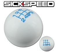 Bianco/Blu Fing Veloce Cambio Pomello Per 6 Velocità Corto Throw 10X1.5 S12