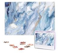 Bianco Blu Marmo Jigsaw Puzzle 1000 Pezzi Puzzle di Legno Puzzle Immagine Personalizzata Puzzle Puzzle Personalizzato per Matrimonio Adulto
