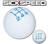 Bianco/Blu Vintage Cambio Pomello Per 5 Velocità Corto Coperta Selector UN2 Kit