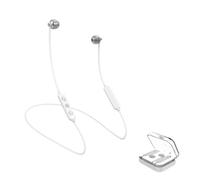 (Bianco) [Bluetooth 5.0] Mini auricolare sportivo magnetico wireless Hi-Fi stereo con archetto da collo