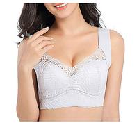 Bianco Body Pizzo Seni Fuori Senza Seamless Acciaio Fitness Sport No Sexy Gilet Reggiseno Delle Donne Biancheria Intimo Cose Cornea, bianco, XL