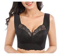 Bianco Body Pizzo Seni Fuori Senza Seamless Acciaio Fitness Sport No Sexy Gilet Reggiseno Delle Donne Biancheria Intimo Cose Cornea, Nero , L