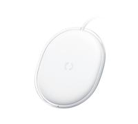 (Bianco) Caricabatterie wireless da 15 W, ricarica wireless veloce