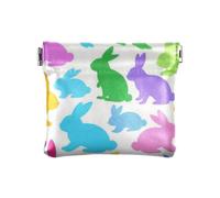 Bianco Cartone Animato Rubbit Silhouettes Moda Donna Piccola Borsa Della Moneta di Cuoio Impermeabile Mini Sacchetto Della Moneta Borse per le Donne monedero Chico para monedas