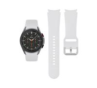 (bianco) Cinturino per Samsung Galaxy Watch 4 Classic 46mm 42mm Smartwatch Silicone Ridge Sport Bracciale