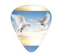 Bianco Colomba Chitarra Pick 12 Plettri Moda Durevole Basso In Una Scatola Per Ukulele Chitarra Elettrica Basso