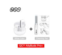 (Bianco con custodia e penna) QCY HT10 AilyBuds Pro+ ANC Cuffie wireless audio ad alta risoluzione LDAC