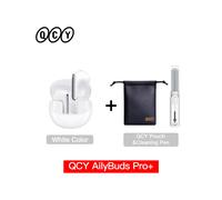 (Bianco con penna tascabile) QCY HT10 AilyBuds Pro+ ANC Cuffie wireless audio ad alta risoluzione LDAC