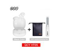 (Bianco con tasca portapenne) Cuffie wireless HT05 ANC con cancellazione del rumore da 40 dB, Bluetooth