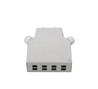 Bianco d'acciaio d'acciaio del metallo di Ethernet del simplex/duplex FTTH dello Sc della scatola terminale della fibra della ferrovia di BACCANO (Simplex dello Sc dei porti
