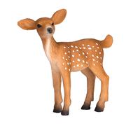 Bianco Dalla Coda Cervo Fulvo Chiaro Wildlife Figura Giocattolo 5.5 CM Altezza
