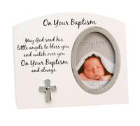 Bianco E; Argento MDF Foto Cornice “ 0.9x1.2m FW918 - Su Tuo Battesimo