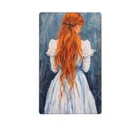 Bianco e Blu Abiti Ragazza Singolo Toggle Blank Wall Plate Copertura Interruttore Luce Decorativo 1 Gang per Cucina Camera Bagno Dimensioni 11,4 x 7 cm