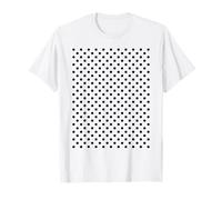 Bianco e Nero Polka Dot Estetica Carino Grande Polkadot Maglietta