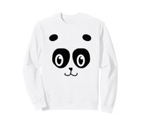 Bianco e Nero Simpatico Panda Volto Felpa