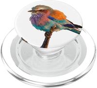 bianco e uccello, cuscini pavone, decorazione decorativa, PopSockets PopGrip per MagSafe