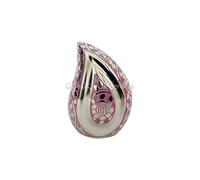 Bianco Farfalla Design Portland Rosa Piccolo Teardrop Umano Urna per Ceneri