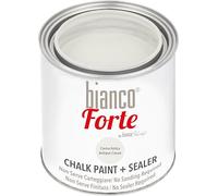 Bianco Forte - Crema Antica - (250ml) Vernice a Gesso con Finitura/Protettivo 2-in-1: Chalk Paint Super Resistente per Mobili, Pareti e Porte - Asciugatura Rapida, Interni/Esterni, Opaca