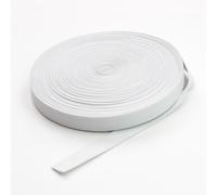 Bianco Forte Spesso Poliestere Doppio Lato Twill Stretto Fascia Elastica 25mm
