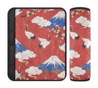 Bianco Giapponese Monte Fuji 2 pz cintura di sicurezza Pads Protegge il collo e le spalle per Van forro para cinturon de seguridad
