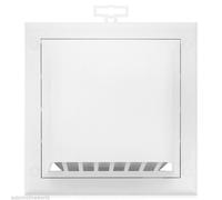 Bianco Gravity Linguetta 125mm/12.7cm Condotto Ventilazione Pannello Cover Aria