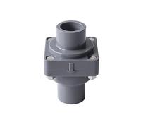 Bianco/grigio 25~110mm UPVC valvola di ritegno a battente tubo di scarico pompa anti-riflusso anti-odore valvola di non ritorno connettore raccordi for irrigazione da giardino(Grey,Inner Dia.32mm)