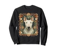 Bianco Inglese Bull Terrier Bello Vintage Felpa