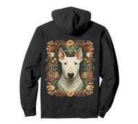 Bianco Inglese Bull Terrier Bello Vintage Felpa con Cappuccio