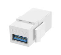 (Bianco) Inserti jack USB 30 Keystone per collegare apparecchiature con porta USB Adattatore da USB