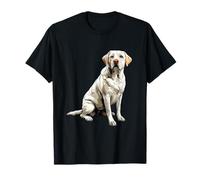 Bianco Labrador Retriever Dog Illustrazione Maglietta