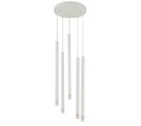 Bianco Lampada a Sospensione 5-flammig Metallo G9 Ø25 CM Rotondo Sala Cucina