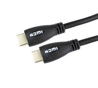 Bianco Luce LED Fino Ultra HDMI 1.4 Cavo HD TV 4k Trecciato Oro Connecitons 5Mtr