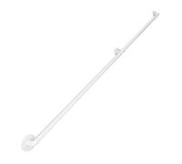 Bianco - Maniglia di supporto per ringhiera per scale, 1-6 m, resistente, portata 200 kg, accessibilità per anziani e disabili, uso interno/esterno, 270 cm, barra di sicurezza