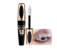 Bianco Mascara 5D Resistente all'Acqua - Volume Intenso & Effetto Riccio | 10ml Vegano e Durevole | Per Matrimoni, Feste e Trucco da Palco