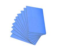 Bianco Metallo Biglietto Visita 88x53x0.6mm Anodizzato Alluminio Placca Blu 15pz