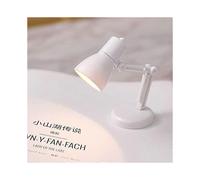 (Bianco) Mini lampada a LED, piccola lampada da notte, gadget per la casa, libri, scrivania da lettura,