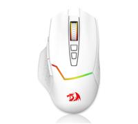 (BIANCO) Mouse da gioco wireless Redragon M690 PRO, 8000 DPI, mouse cablato, pulsante di fuoco rapido,